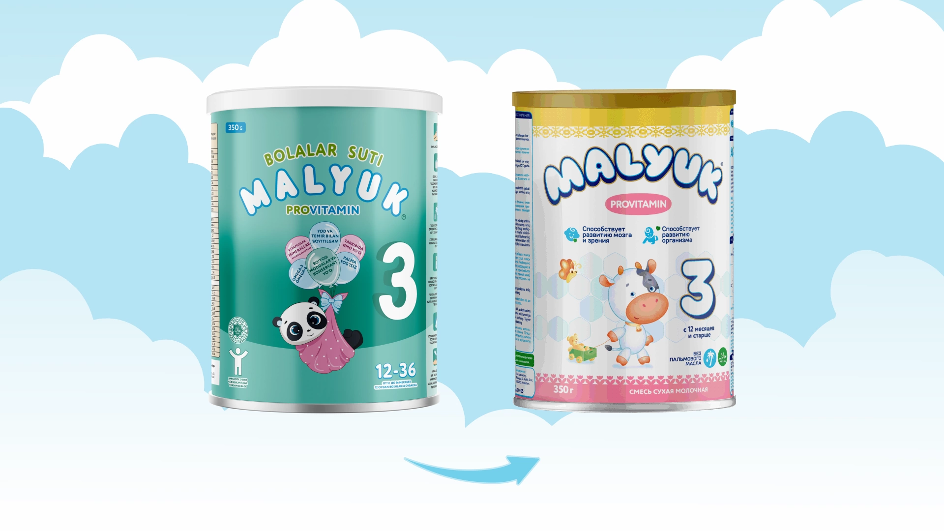 Теперь и Provitamin в новом виде: современный дизайн и та же забота о детях